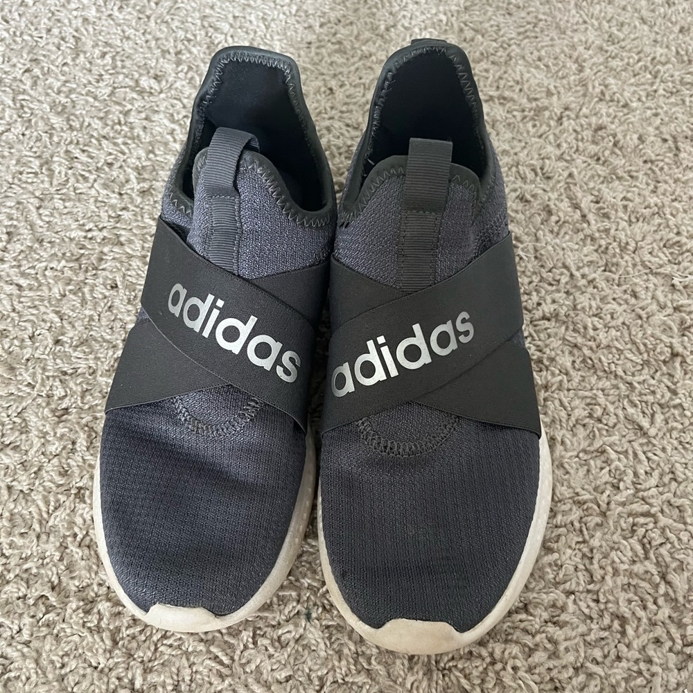 Grey Adidas Slip On Sneakers